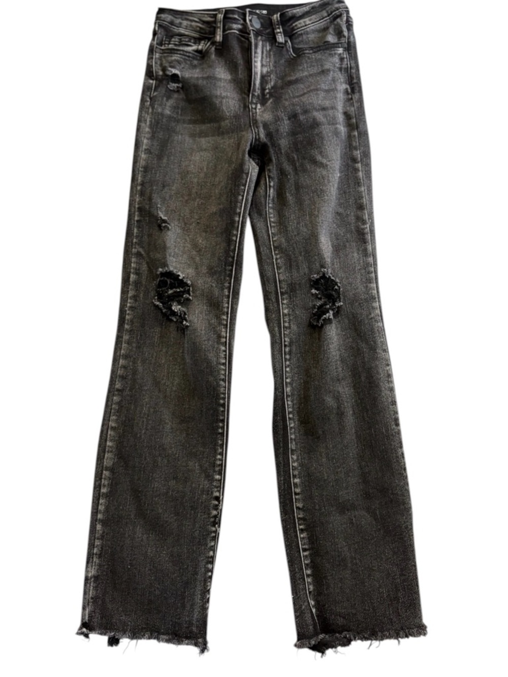 Joe’s Jeans Girls Aubrey Relaxed Distressed Black Jeans Size 12